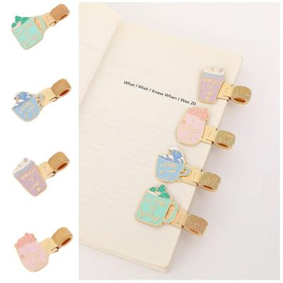 Cartoon Pen Clip Retro Paper Fix Clips Portable Notebook Clip  School