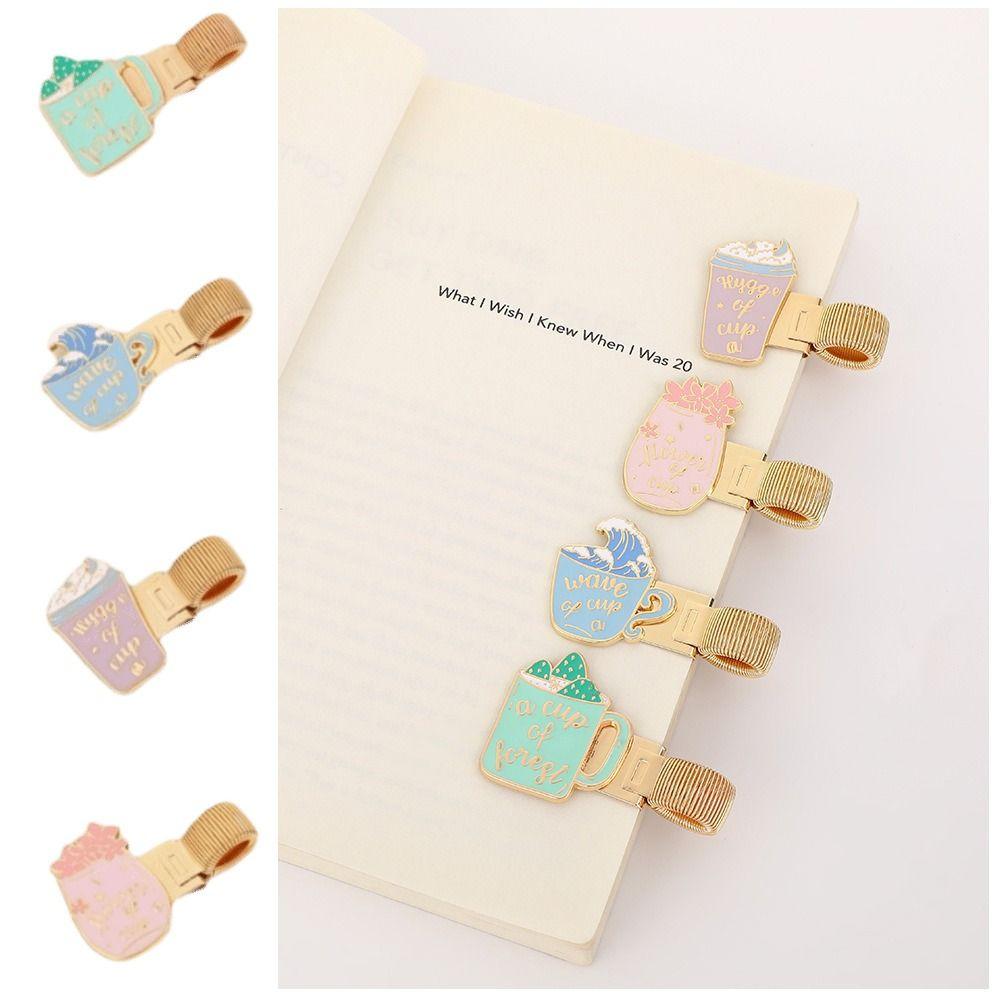 Retro Pen Clip Cartoon Journal Clip Portable Paper Fix Clips School