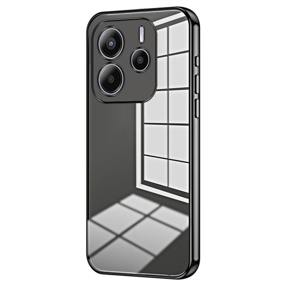 

Для Xiaomi Redmi Note 14 4G (163,25 мм) Чохол Гальванізована Рамка М який ТПУ Чохол для Телефону H