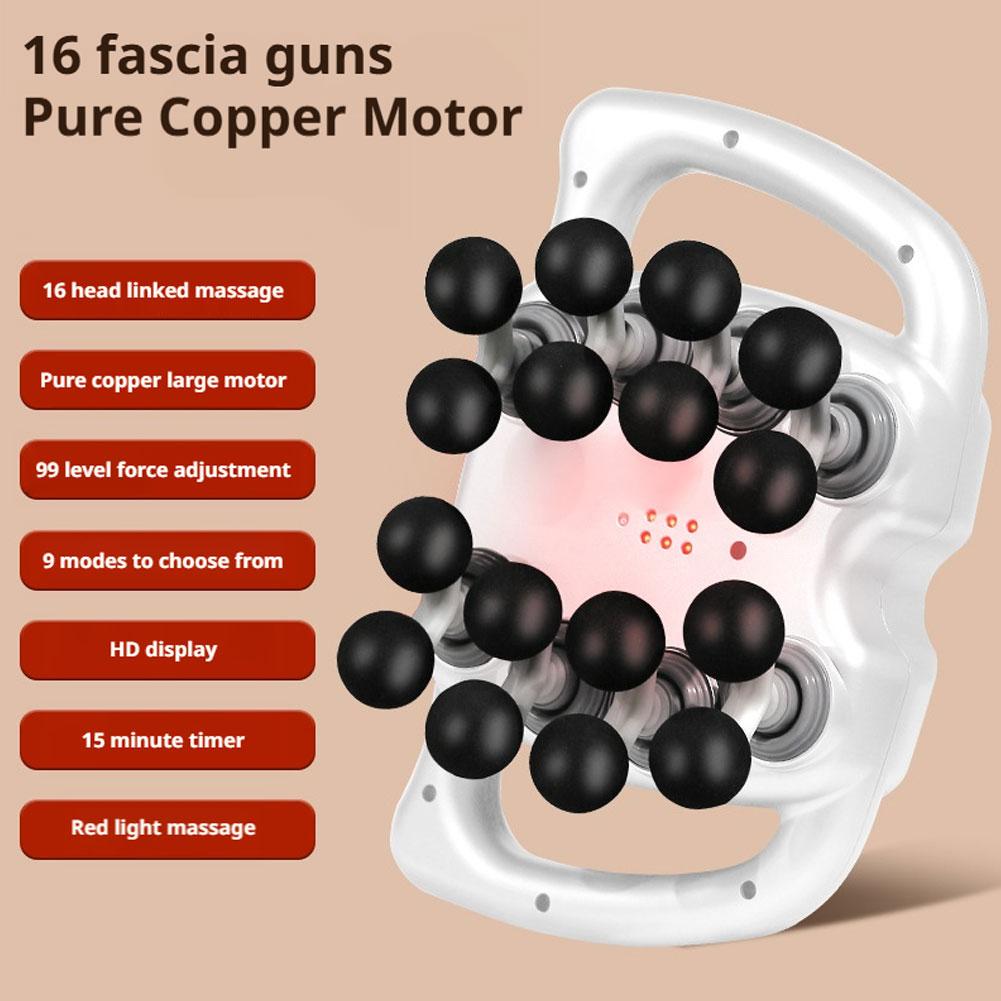Fascia Gun 24-Head Muscle Relaxation Massage High-Frequency Vibration Body Massage Gun For Back, Waist & Neck Shoulder Massager
