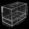 Transparente Acryl-Taschentuchaufbewahrungsbox Wimpernverlängerung Kosmetikaufbewahrungsbox mit Schublade