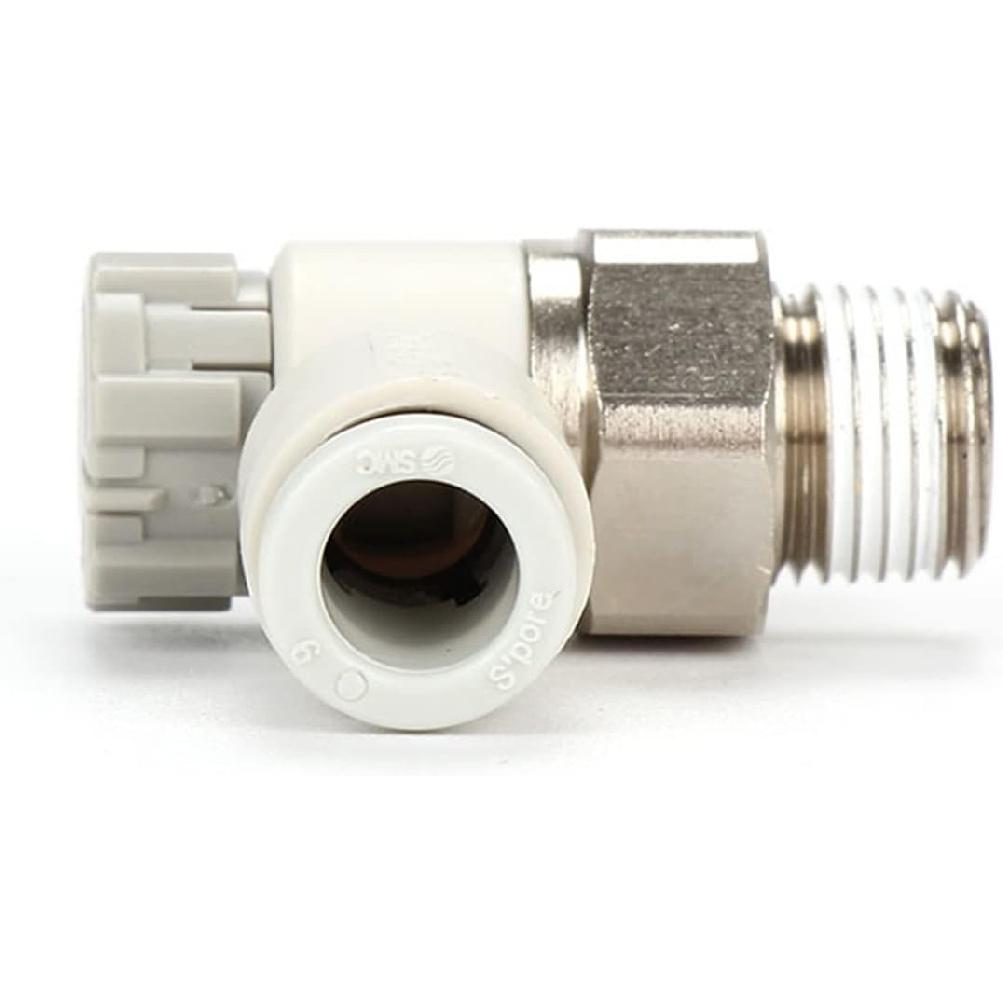 Flow Control Valve Self-lock Speed Controller AS1201F-M5-04A Pnuemaitc PU Air Hose Fittings AS2201F-01-06SA AS1201F 1Pcs(AS3201F-03-08SA)