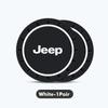 Car Silicone Coaster Anti-Slip Car Water Cup Mat Auto Accessories For Jeep Grand Cherokee Wrangler JK Renegade Gladiator Compass AKO1