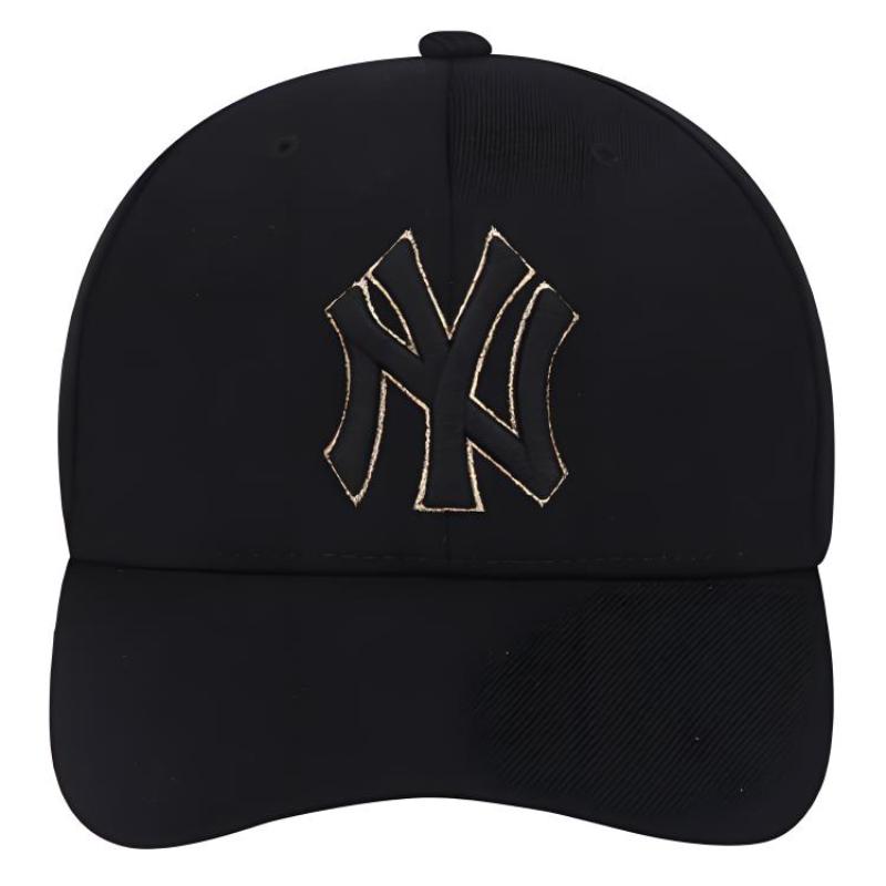 MLB Wool Blend Baseball Caps CP85 Unisex Black/Gold Fashion 32CP85111-50Q