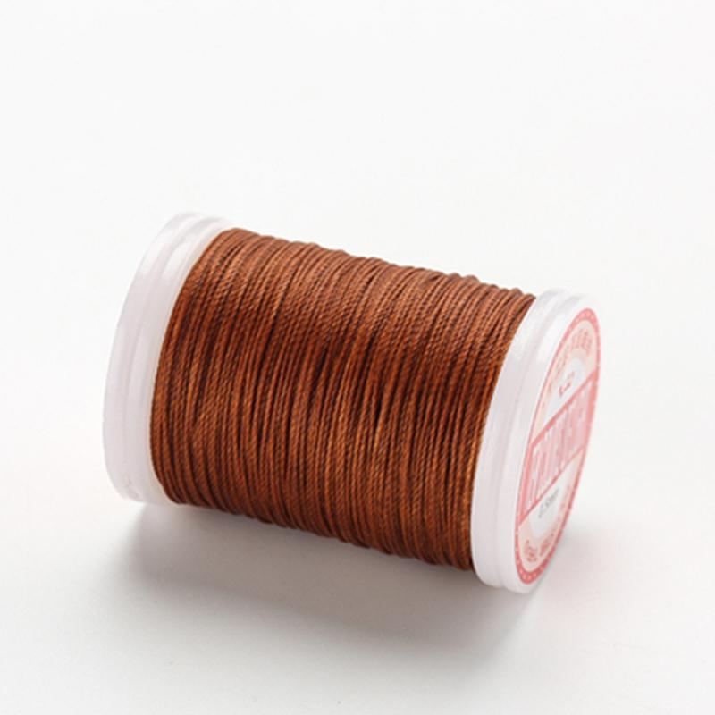 0.5mm Round Waxed Thread Leather Sewing Craft Polyester High Quality Cord Wax Coated Strings Strength Thread Handmade