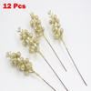 12pcs Artificial Christmas Glitter Berries Stems Xmas Tree Wreath DIY Decor