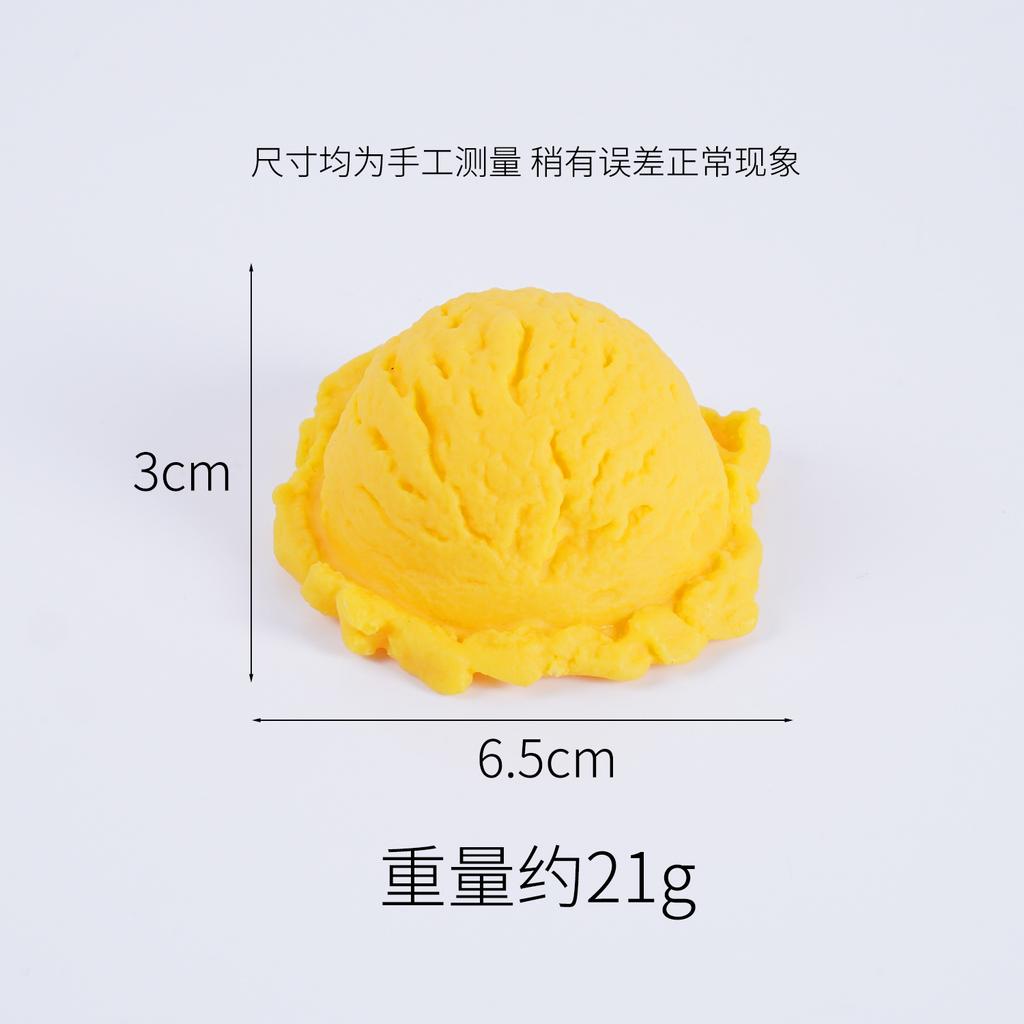 5PCS Simulation Ice Cream Ball Model Fake Sweet Cone Dessert Shop Lifelike Decor Photography Props Display Fake Food Ornament