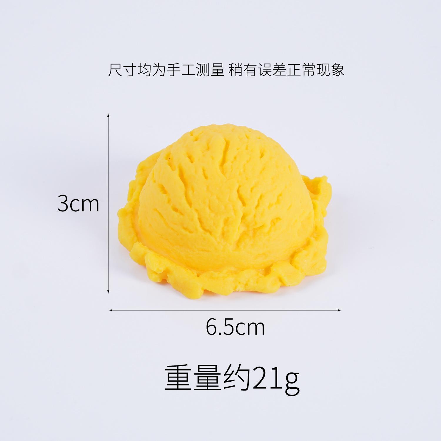 

5PCS Simulation Ice Cream Ball Model Fake Sweet Cone Dessert Shop Lifelike Decor Photography Props Display Fake Food Ornament