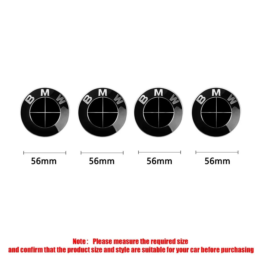 56/68mm Car Wheel Center Covers Hub Caps Auto Badge Hubcaps Replacement for BMW M3 M5 M6 X1 X3 E46 E90 E39 F10 F20 F30 G20 E60 M