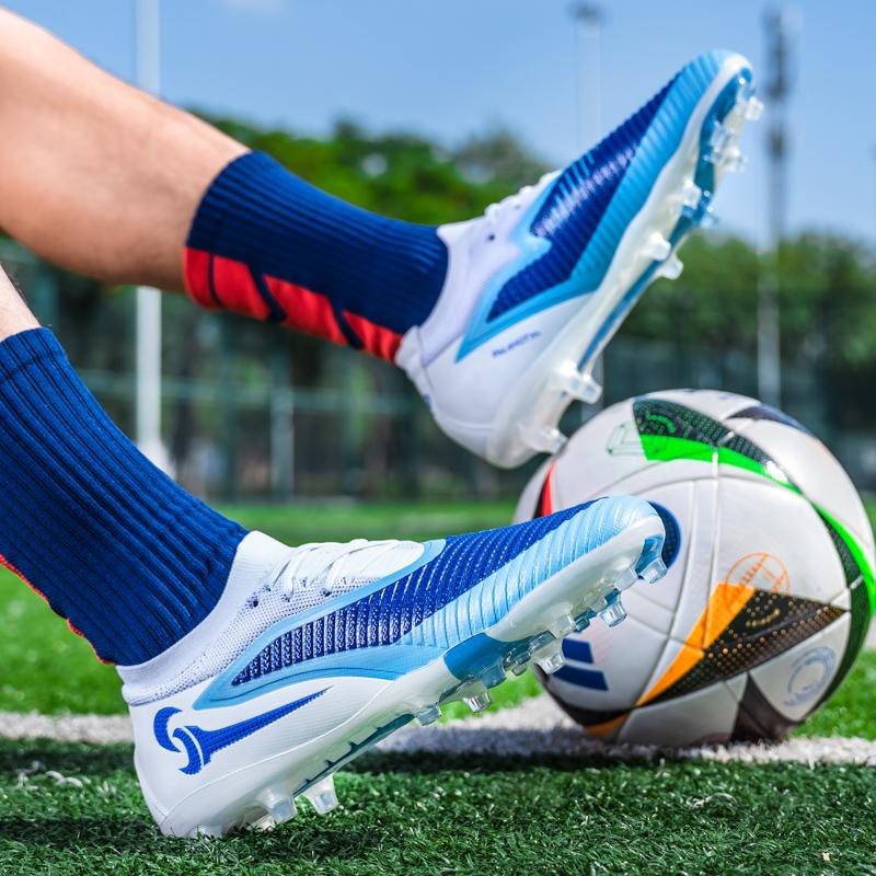 Men  Soccer Shoes Society Cleats Professional Outdoor Football Field Boots Grass Training Football Shoes Long Spikes Sneaker