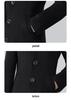 Women's Mid-Length Woolen Coat with Cotton Padding - Unisex Workwear for Autumn and Winter