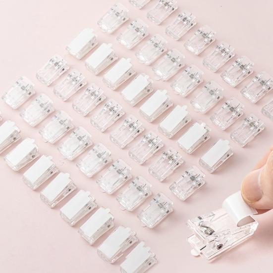 20Pcs File Clips Artwork Hanging Clips Clear Plastic Wall Sticky Spring Clips Photo Poster Paper Strong Grip Clips