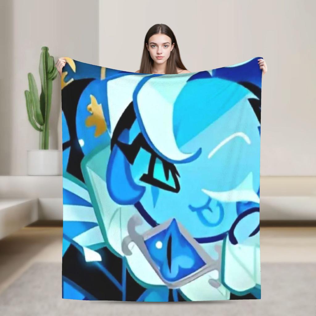 Cookie Run Kingdom Fleece Blanket  Novelty Throw Blanket for Bed Sofa Couch 200x150cm Quilt