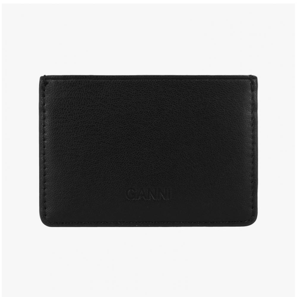 Ganni Logo Bow Card Wallet A6392 099