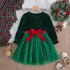 Girls Long Sleeve Princess Dress Autumn Spring Kids Christmas Party Elegant Gown Baby Toddler Formal Wear