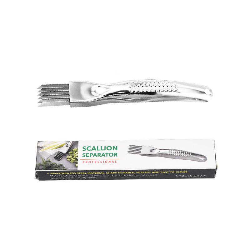 304 Edelstahl Zwiebelhacker & Julienne-Schneider Küchenhelfer