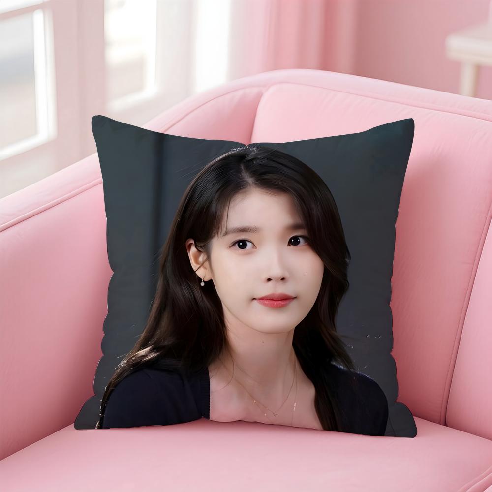 singer versatile IU LLee Jieun Cushion Cover Pillow Case Soft Skin Friendly Fabric Concealed Zipper