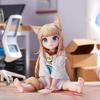 8CM Anime Kinako Figure Cat Girl Cute Noodle Stopper Mini Animation Model Toy Gift Ollection Decoration Ornaments PVC