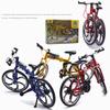 1:8 Mini Alloy Bicycle Model Diecast Metal Finger Racing Mountain Bike Folded Cycling Ornaments Collection For Children