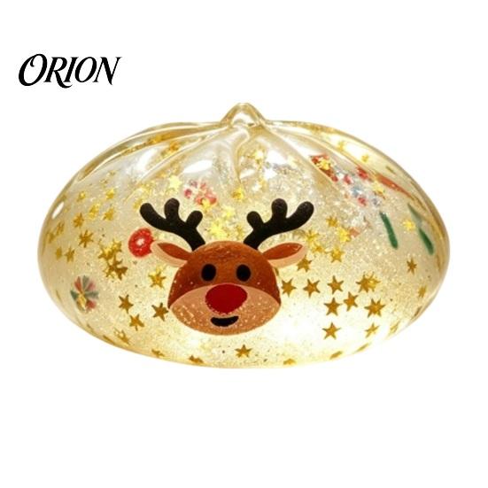 Birthday Gifts for Kids Glitter Bun Stress Relief Toy, Soft TPR Slow Rising Sensory Christmas Squeeze Balls Fidget Toy Anxiety Relief, Holiday Adults