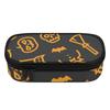 Stationery Storage Bag 300D Polyester Casual Smooth Zipper with Main Compartment Mesh Pocket and Pen Slots for School and Study