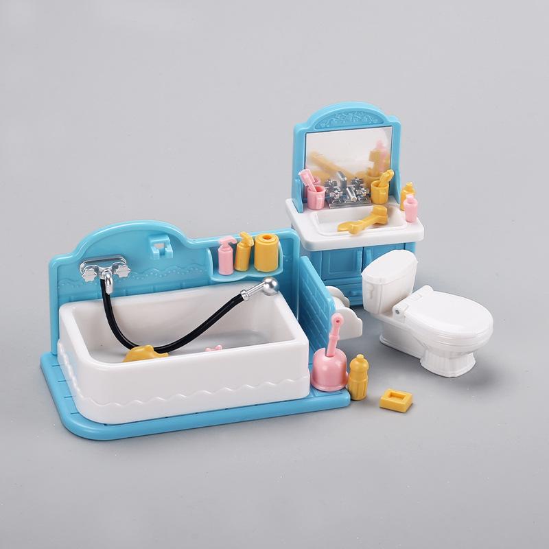 

Миниатюрный набор туалетного столика для ванной для ролевых игр