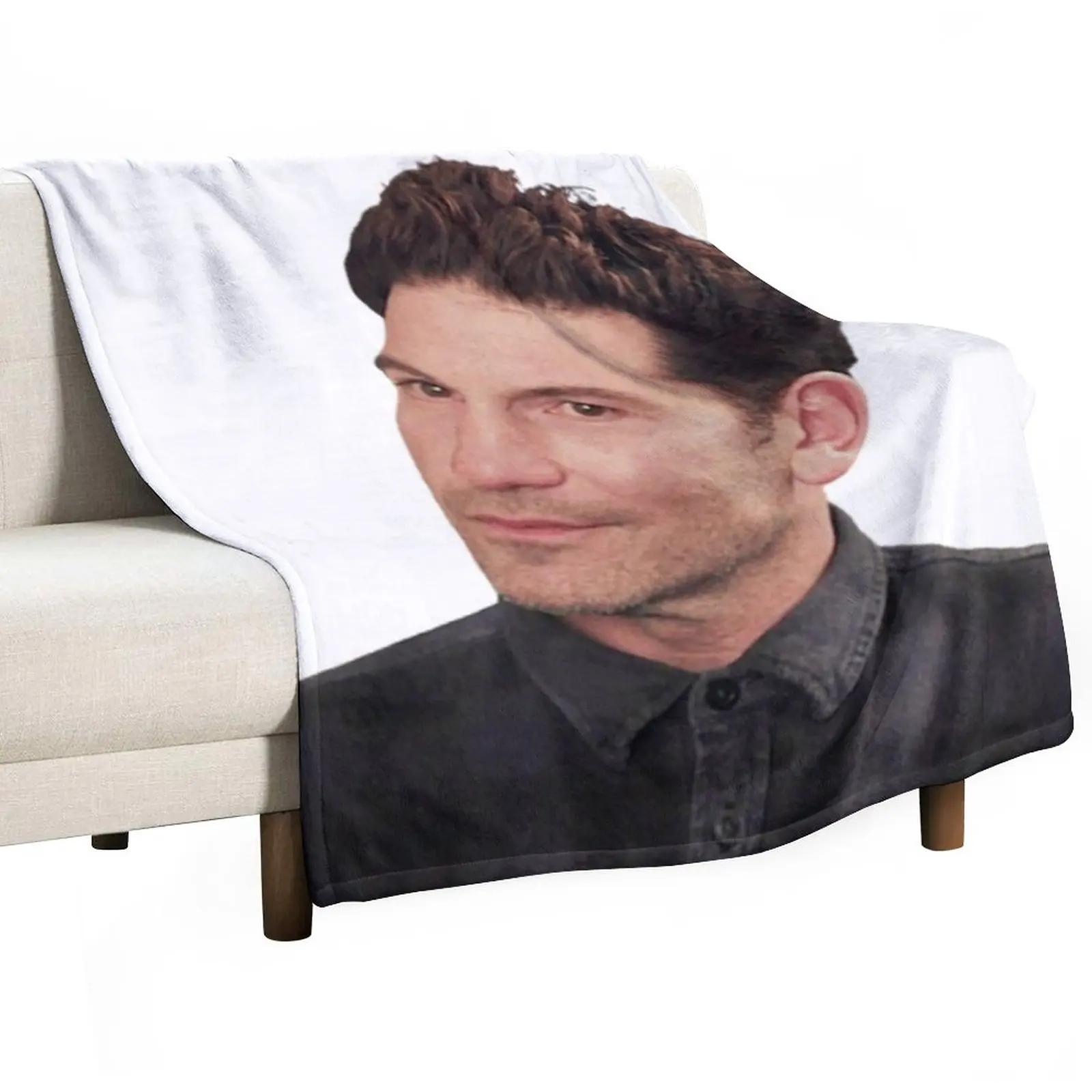 Exquisite Fashion Items Unisex White Jon Bernthal Cute Throw Blanket Soft Big Blanket Hairy Blankets Blanket Sofa
