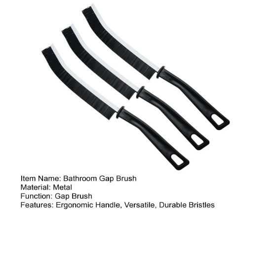 1/3/5Pcs Bathroom Gap Brush Durable Bristles Dry/Wet Cleaning Brush with Ergonomic Handle Efficient Cleaning Tool