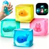 Luminous Maltose Ice Cube Pinch Cube Whale Clown Fish Decompression Release Ball Slow Rebound Toy