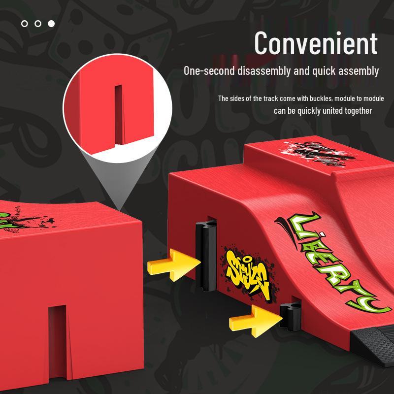 Cross-Border Mini Skateboard Park Set: Creative Toy for Kids