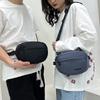 Nylon shoulder bag women's new lightweight daily saddle bag personalized versatile shoulder bag trendy messenger bag