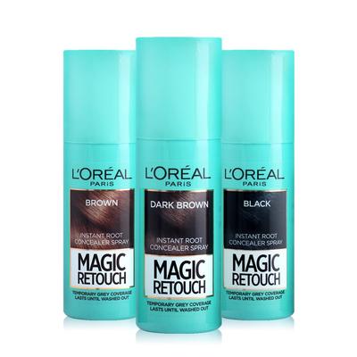 L'Oréal Magic Retouch Gray Cover Hair Dye Spray Le Noir / Black 75