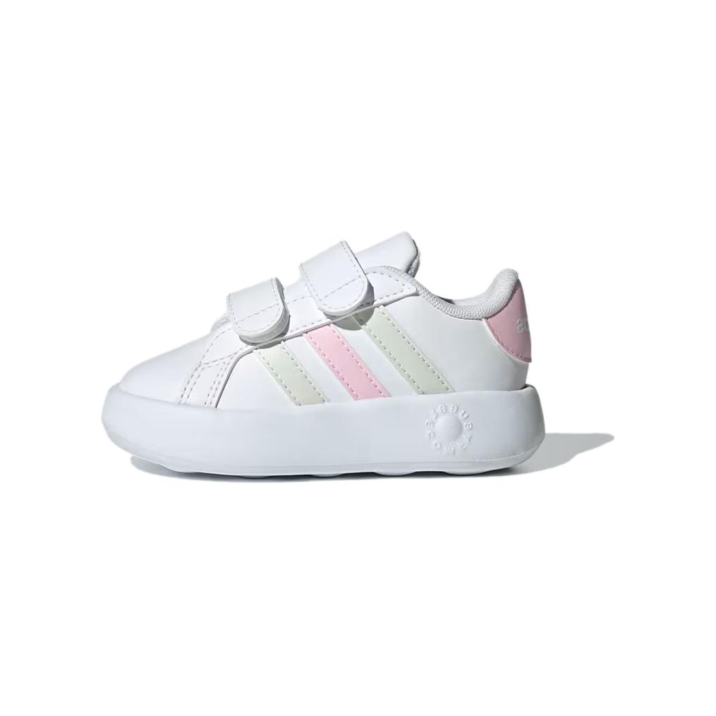 

Adidas Grand Court 2.0 I Белые кристально-нефритово-розовые детские кроссовки Cloud-White Clear-Pink IH4884 22