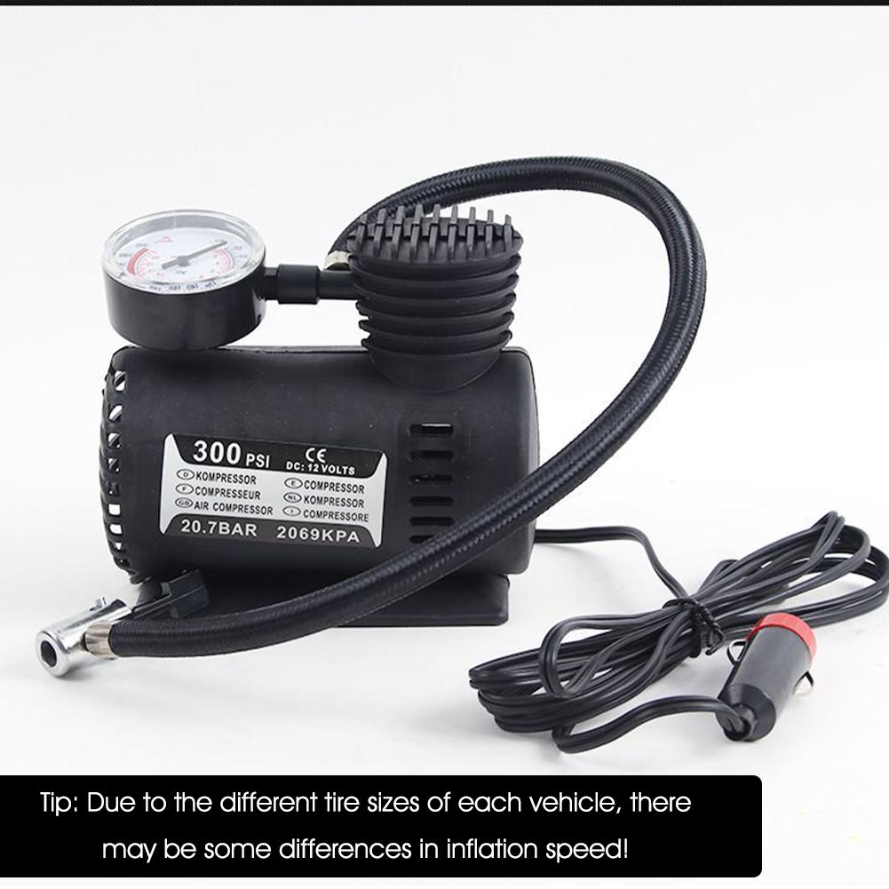 Locomotive Air Pump Auto Electric Air Pump Mini Car Portable Tire Auto Reliable Explosion-proof Inflator Safe Tool Repair O7X1