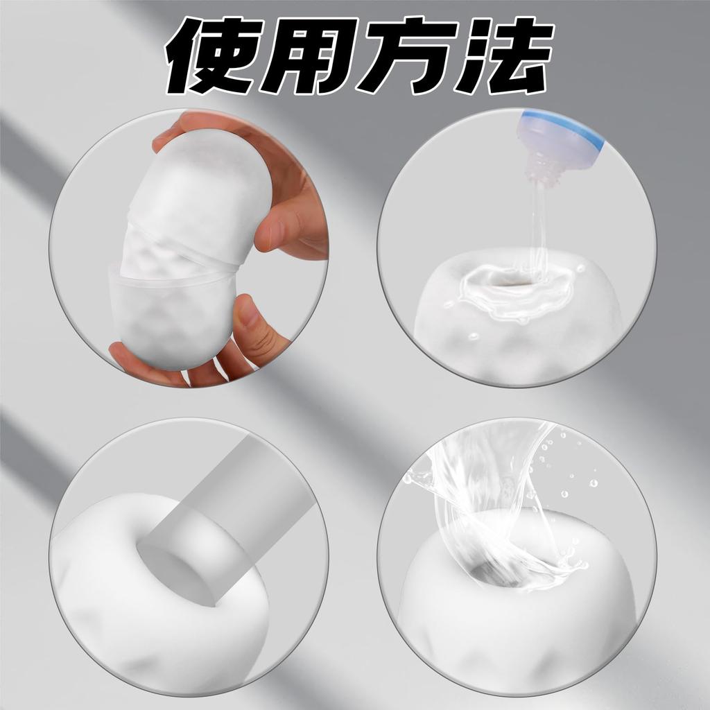 Sevenight Adult Goods for 3 In 1 Onahole High Thick Adult Mini Lotion Adal Sex Toys for Dust Lasting Easy 3 Types Masturbator, Non-penetrating, Men,