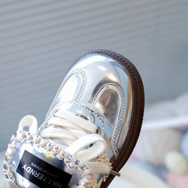 2024 Children Casual Shoes for Girls Spring Autumn New Fashionable Korean Style Soft Anti-slippery Versatile Chic Versatile Shoe
