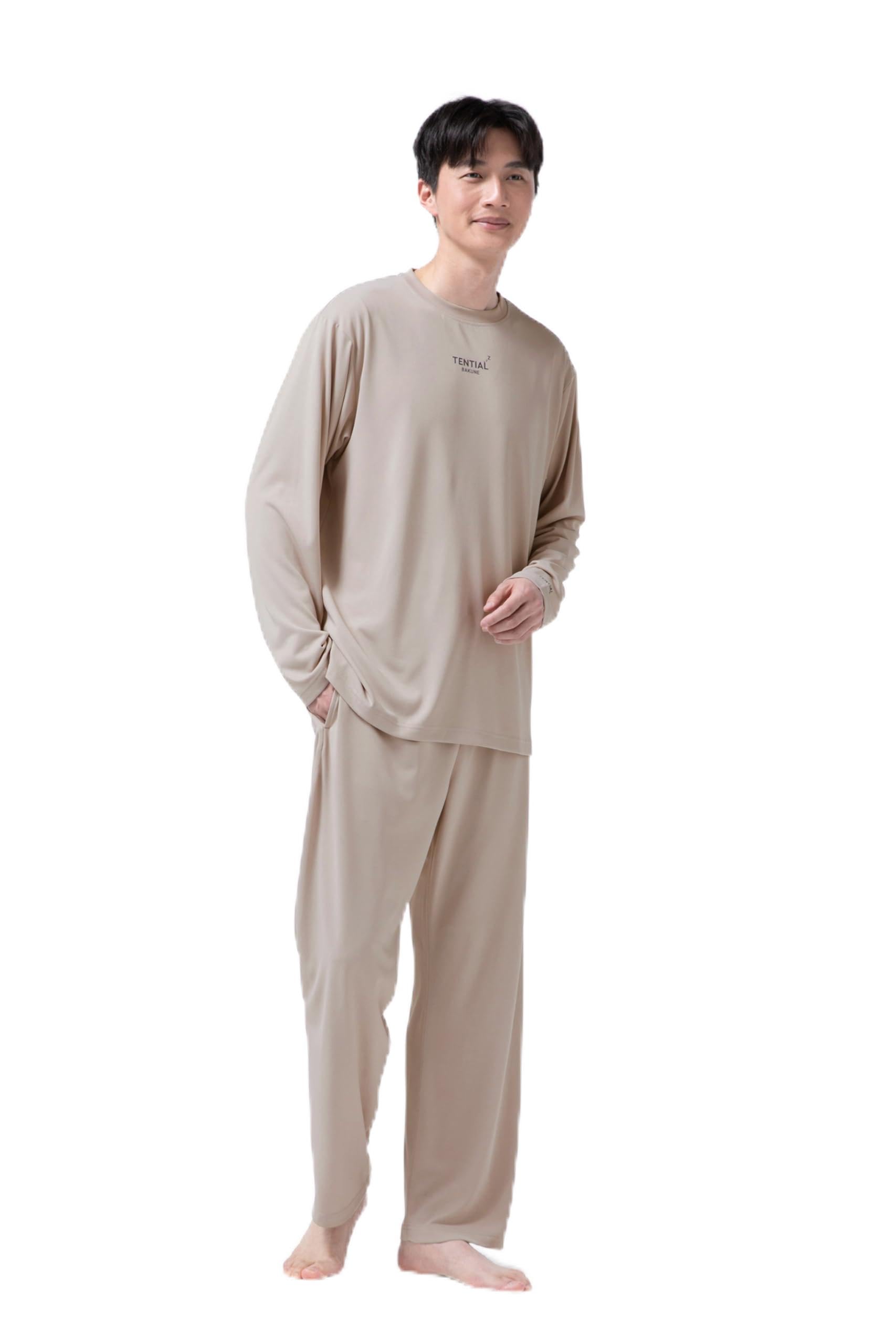 

Комплект BAKUNE Dry Верх и Низ Рукав и Общее Медицинское Изделие для Восстановления Размер L [TENTIAL] Мужской (Длинные брюки) Носить, Мужской, Серо-бежевый,