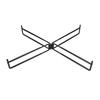 Multifunctional Camping Foldable Metal Stand Cooler Box Stand Ice Box Stand Iron Storage Box Bracket Outdoor Storage Box Shelves