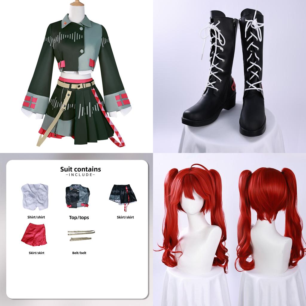 Game Character Cosplay Costume With Polyester Fabric For Anime Fans