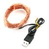 2/5/10m Waterproof Copper USB LED Fairy Wire 5V String Light Wedding Party Decor