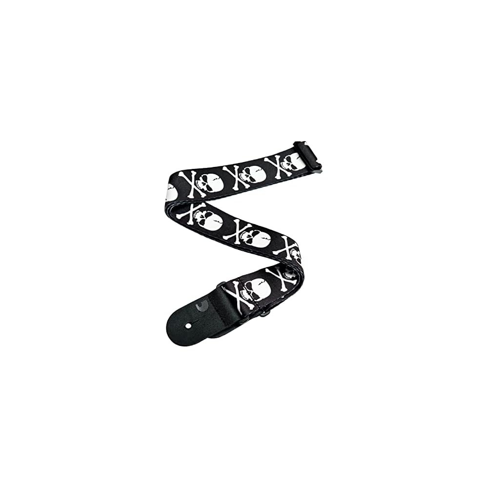 D Addario Woven Strap 50H01 Skull & Crossbones Guitar Strap [Domestic Genuine Product]