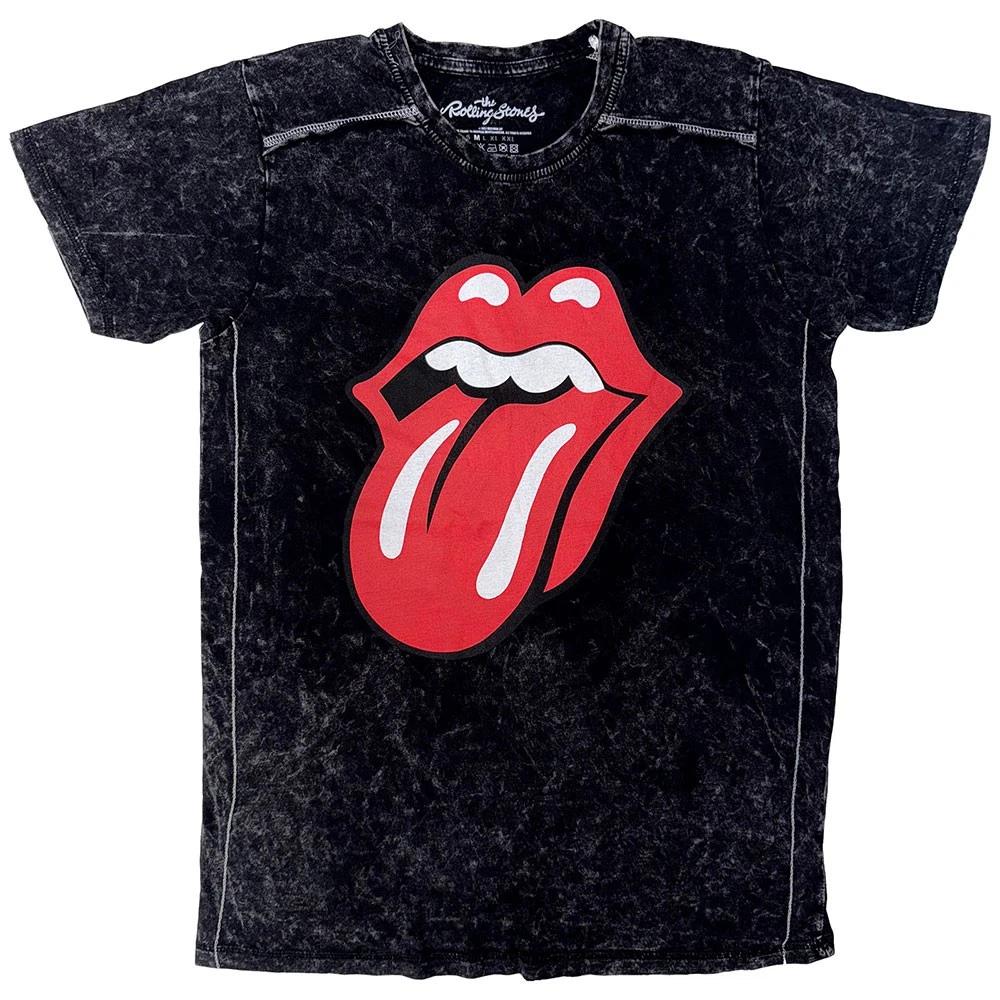 The Rolling Stones Classic Tongue Black Official Tee T-Shirt Mens Unisex 2XL