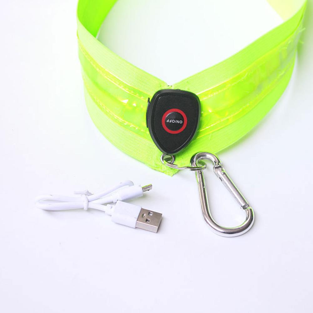 Reflective Straps CR2032 LED Shoulder Straps for Men Women Night Safety Outdoor Hiking Jogging Walking Light Gear