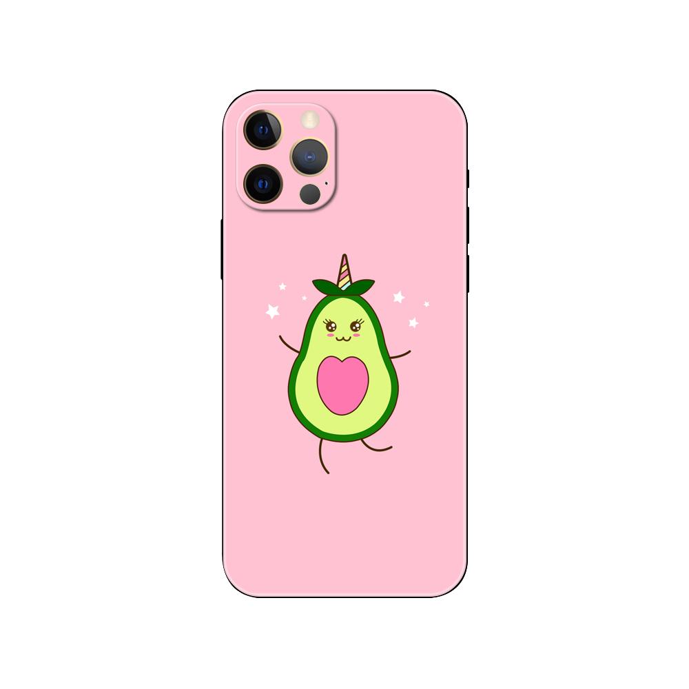 Cute Avocado phone case for iphone 5 5s 2020se 6 6s 7 8 plus x 10 XR XS 11 12 13 mini pro MAX black tpu back cover