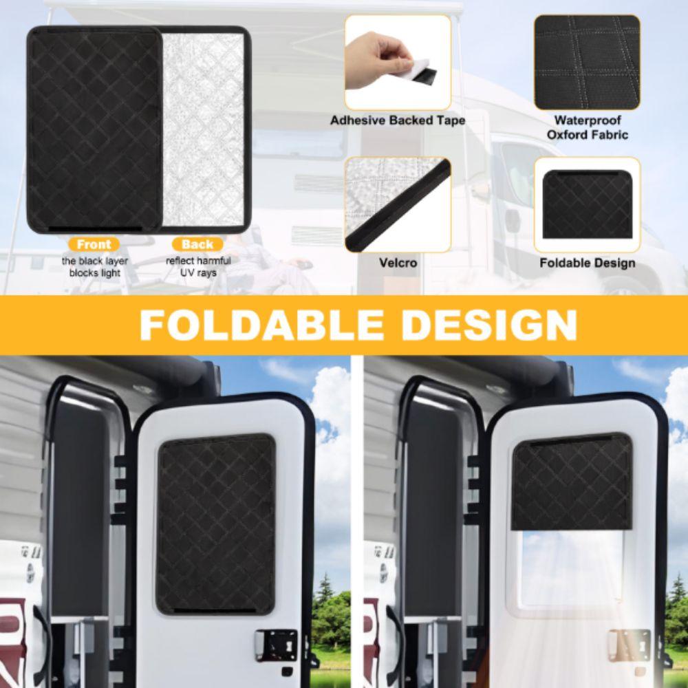 Thickened Oxford Blackout Window Cover Waterproof Door Window Shade RV Window Shade RV