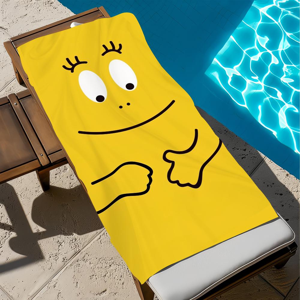 BB-Barbapapas-s cartoon Towel Beach Quick Dry Soft Pool Towels Gift for Travel Gym Shower Camping sports