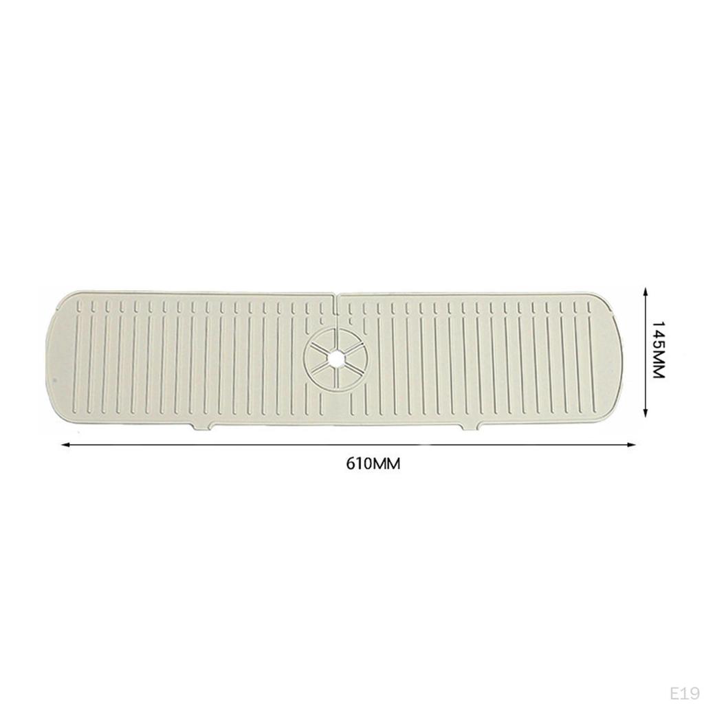 Kitchen Sink Faucet Soap Holder Drying Mat Combo