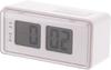 Fuji Boeki Table Clock, Radio-Controlled Digital Alarm Clock, Flip-Style, Snooze Alarm, Backlight, Retro Pop White 60694