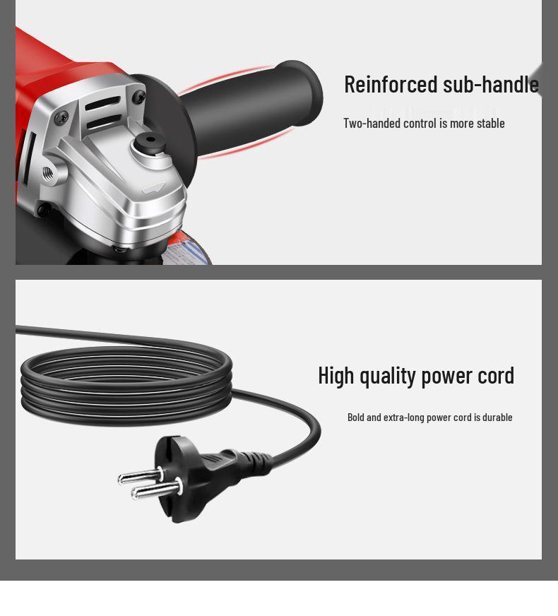 Multifunctional Electric Angle Grinder and Polisher for Home Use