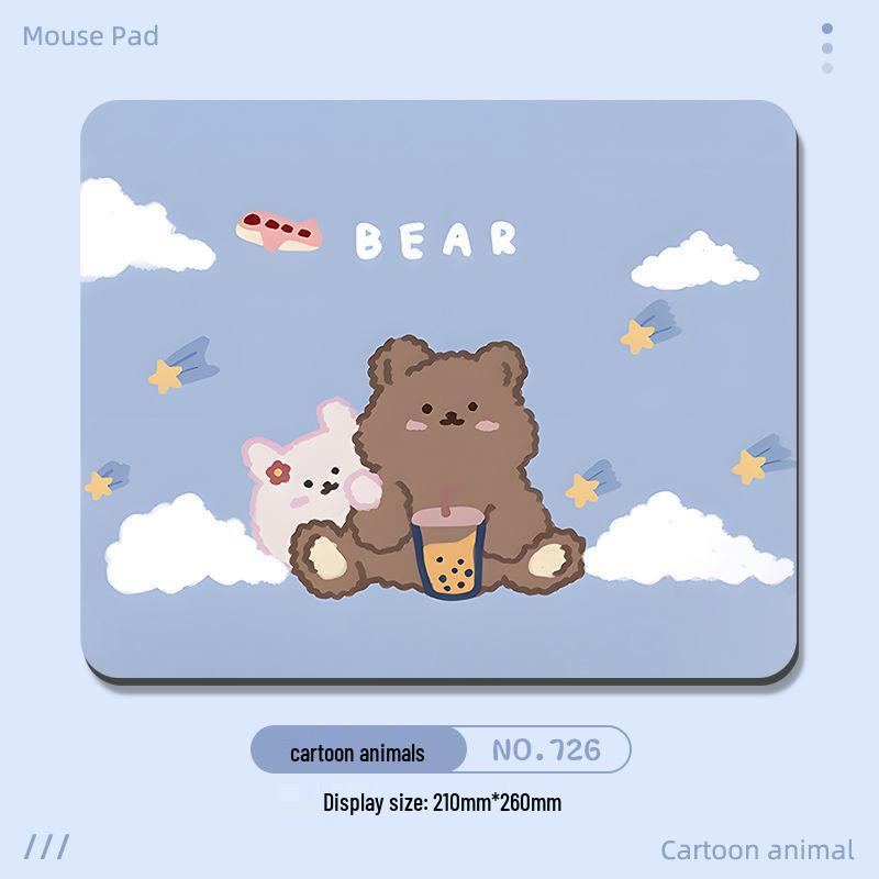Cute Cartoon Mouse Pad with Hand Rest - Small & Thick for Desktop & Laptop